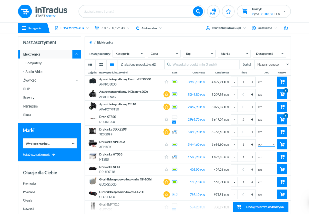 Jak wygląda platforma b2b inTradus START